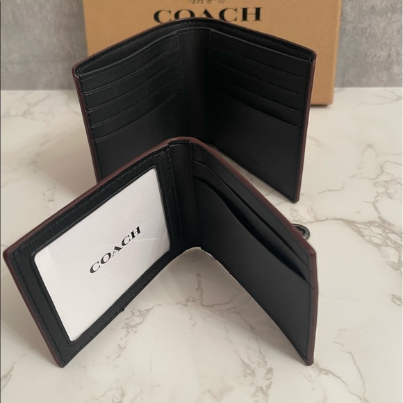 ๐ COACH Men Wallet Boxed 3 in 1 Wallet gift Set In Signature Canvas - Picture 6 of 12